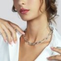 Unoaerre - Collana Bicolore - Bronzo - Zirconi Unoaerre - Collana Bicolore - Bronzo - Zirconi