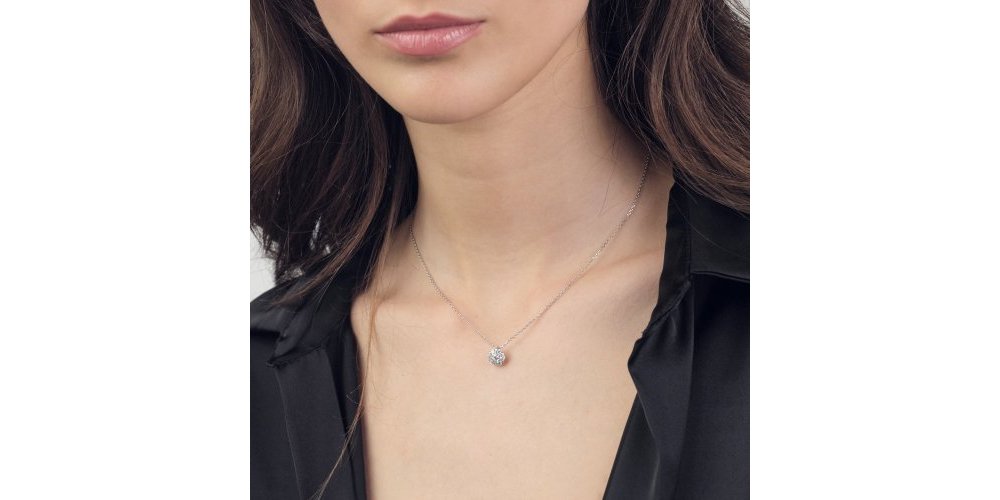Unoaerre - Collana In Argento - Fiore Zirconi Unoaerre - Collana In Argento - Fiore Zirconi
