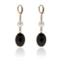 Unoaerre - Orecchini Jaipur - Pietra Nera - Perle Unoaerre - Orecchini Jaipur - Pietra Nera - Perle
