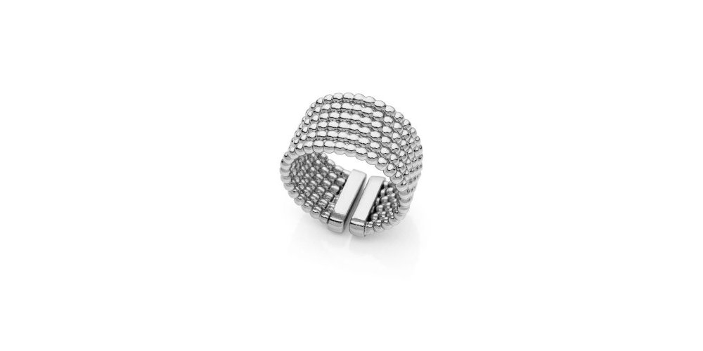 Unoaerre - Anello A Fascia - Bronzo - Argento