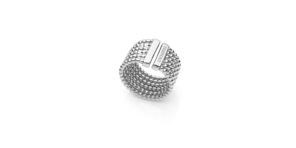 Unoaerre - Anello A Fascia - Bronzo - Argento