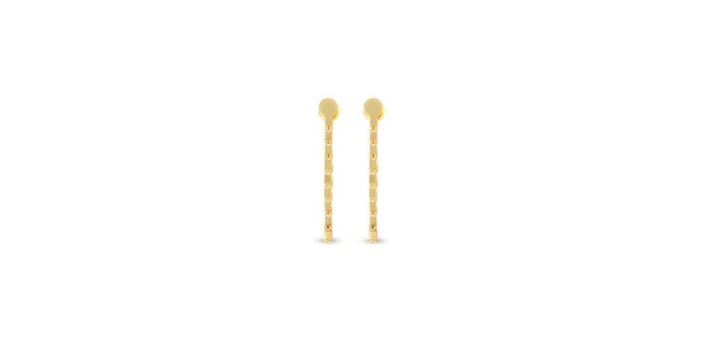 Unoaerre - Orecchini Lunghi Seta - Bronzo - Dorato Unoaerre - Orecchini Lunghi Seta - Bronzo - Dorato