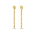 Unoaerre - Orecchini Lunghi Seta - Bronzo - Dorato Unoaerre - Orecchini Lunghi Seta - Bronzo - Dorato
