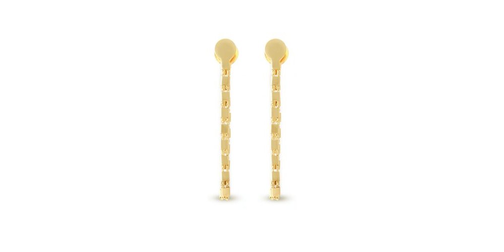 Unoaerre - Orecchini Lunghi Seta - Bronzo - Dorato Unoaerre - Orecchini Lunghi Seta - Bronzo - Dorato