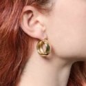 Unoaerre - Orecchini A Cerchio - Bronzo - Dorato