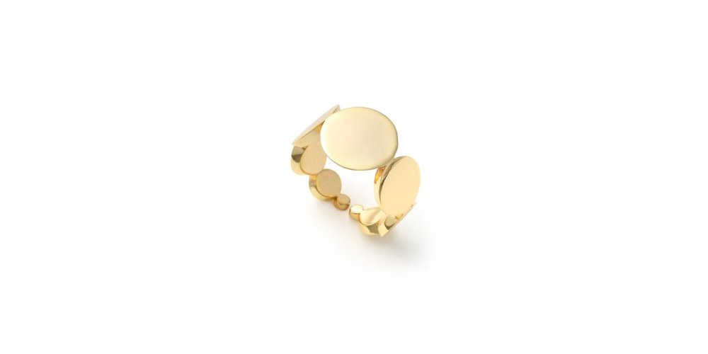 Unoaerre - Anello Dinamica - Bronzo - Dorato Unoaerre - Anello Dinamica - Bronzo - Dorato