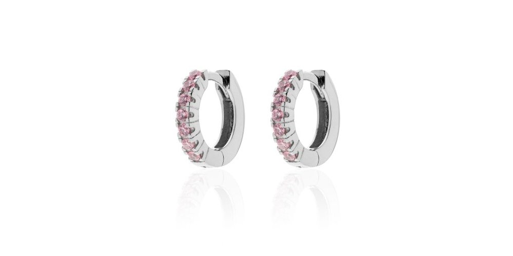 Unoaerre - Orecchini In Argento - Zirconia Rosa Unoaerre - Orecchini In Argento - Zirconia Rosa