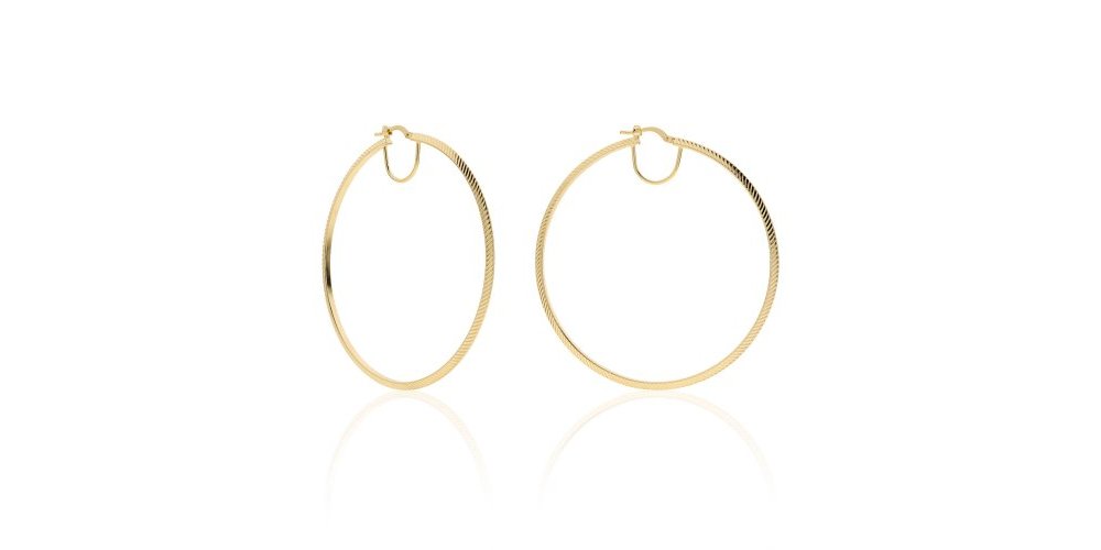 Unoaerre - Orecchini Maxi Cerchio - Bronzo - Dorato