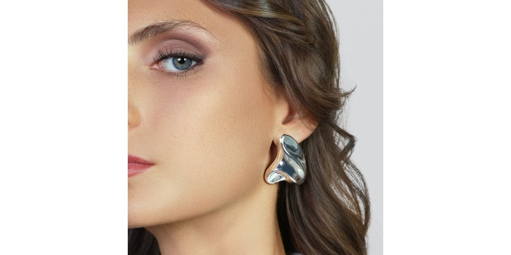 Unoaerre - Orecchini Maxi - Vintage - Argento