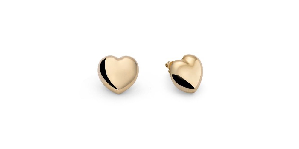 Unoaerre - Orecchini Cuore - Argento - Dorato Unoaerre - Orecchini Cuore - Argento - Dorato