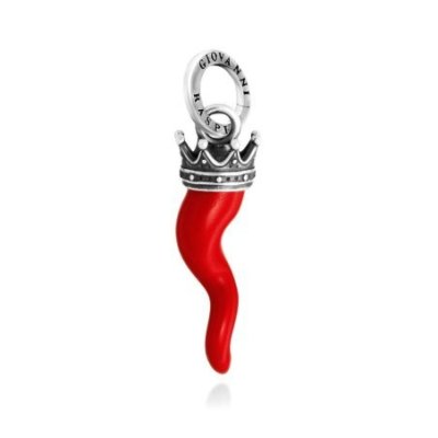 Giovanni Raspini - Charm Corno Rosso - Argento 925