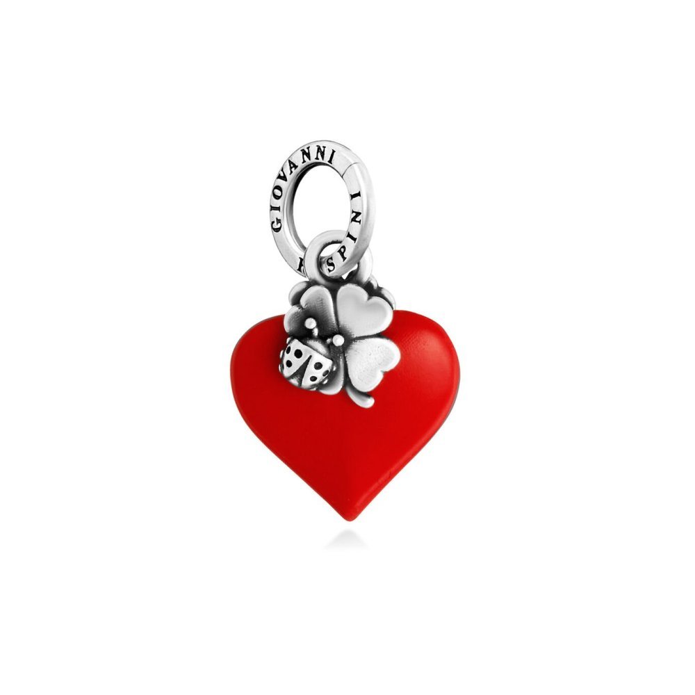 Giovanni Raspini - Charm Cuore - Argento 925 - Resina