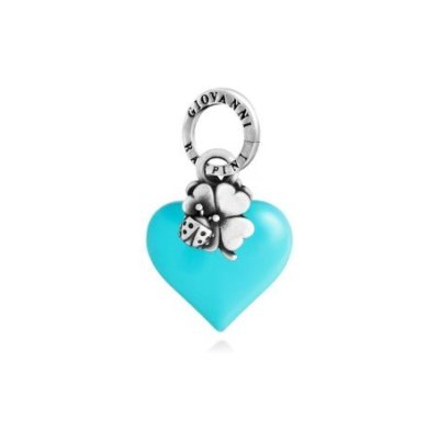 Giovanni Raspini - Charm Cuore - Argento 925 - Azzurro