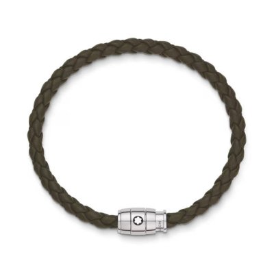 Montblanc - Bracciale Medio - Pelle Morbida - Kaki