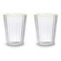 Wd Lifestyle - Set Bicchieri Acrilico - Bordo Oro