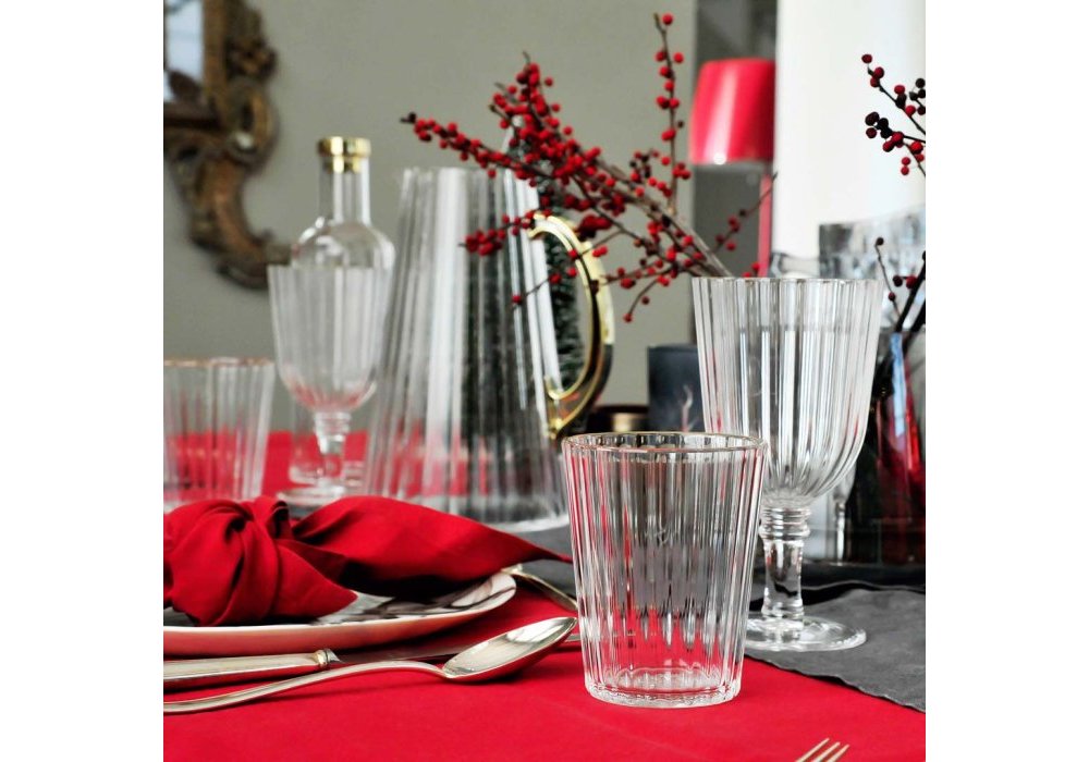 Wd Lifestyle - Set Bicchieri Acrilico - Bordo Oro