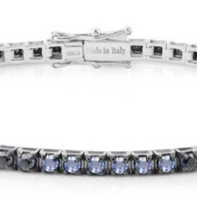 Damiani - Bracciale Timeless Classico - Oro Bianco - Zaffiro