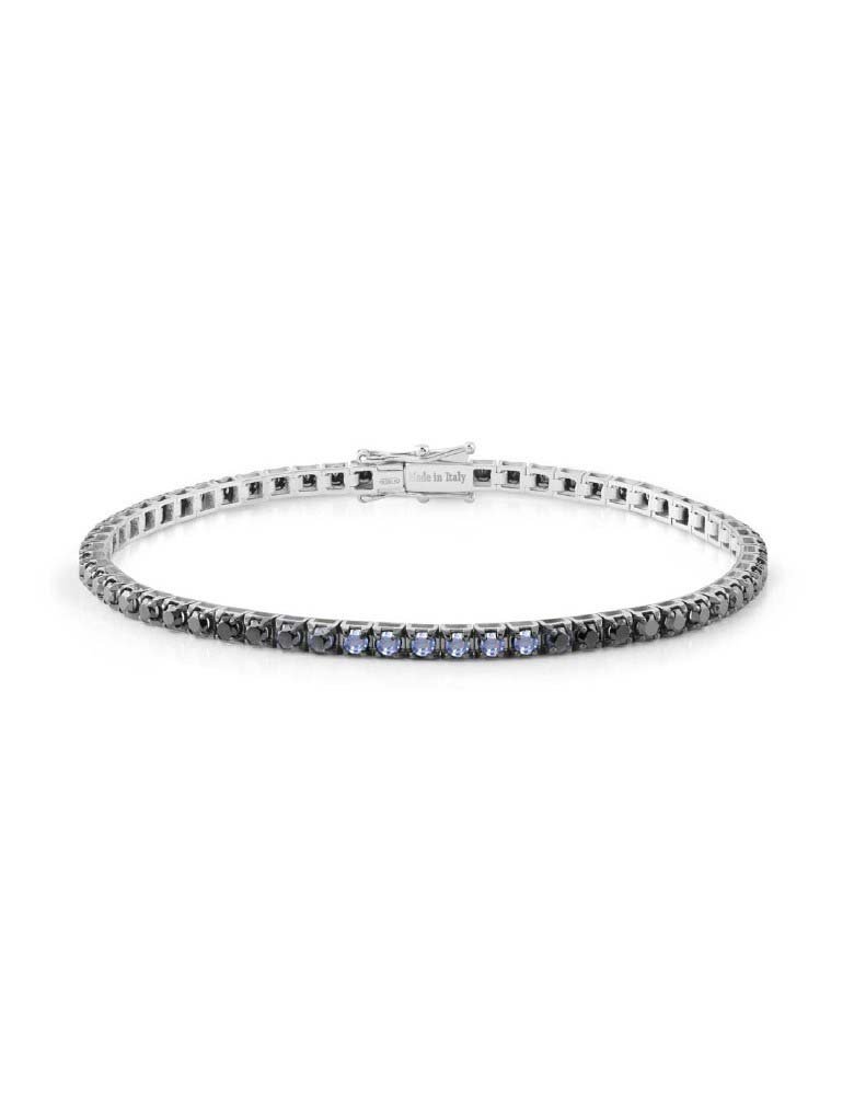 Damiani - Bracciale Timeless Classico - Oro Bianco - Zaffiro