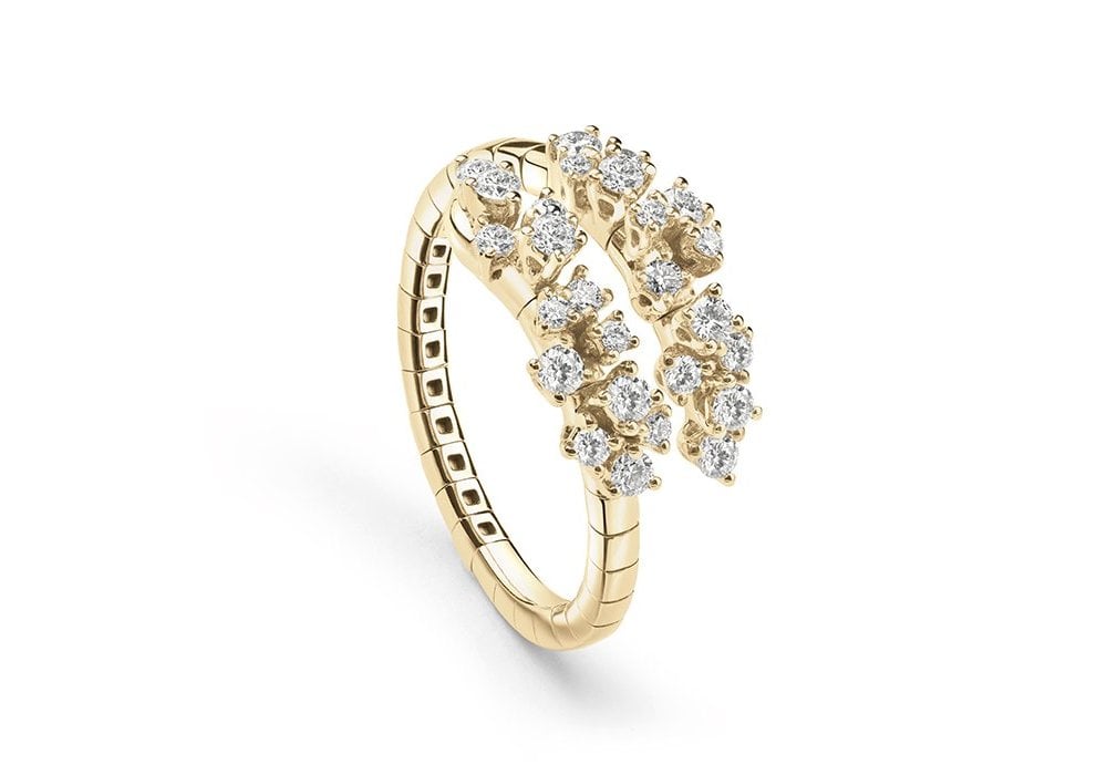 Damiani - Anello Mimosa Flexi - Oro Giallo - Diamante