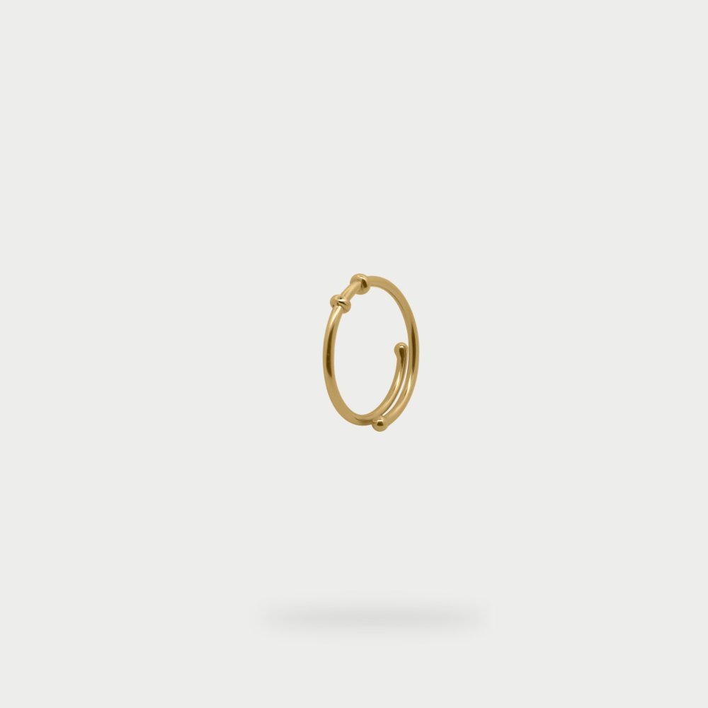 Rue Des Mille - Anello Base Charm Bar - Argento