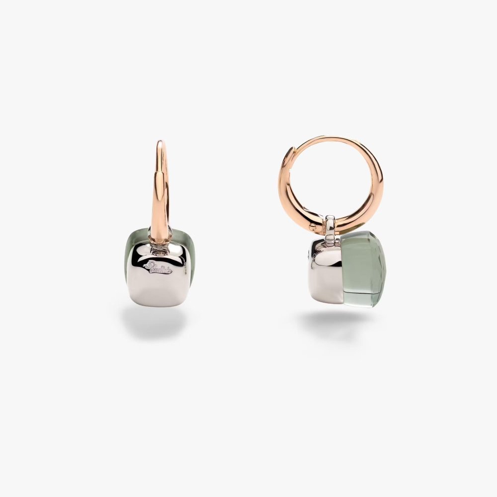 Pomellato - Orecchini Nudo Petit - Oro Rosa - Prasioliti