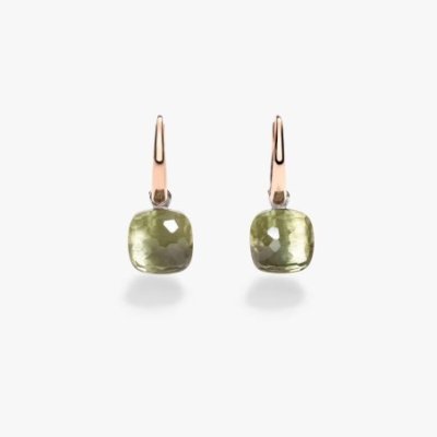 Pomellato - Orecchini Nudo Petit - Oro Rosa - Prasioliti