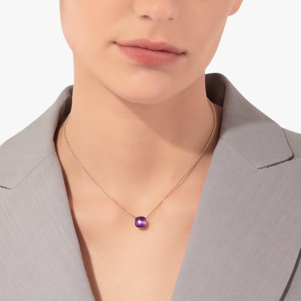 Pomellato - Collana Nudo Petit - Oro Rosa - Ametista