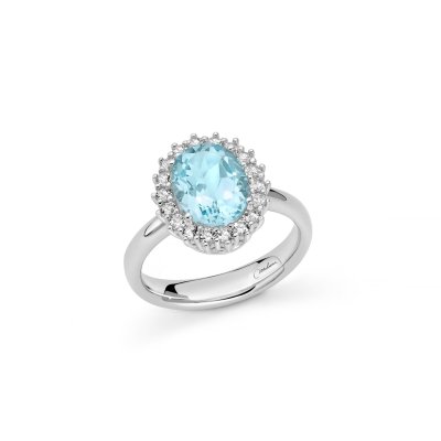 Miluna - Anello Gemma Del Cielo - Argento 925