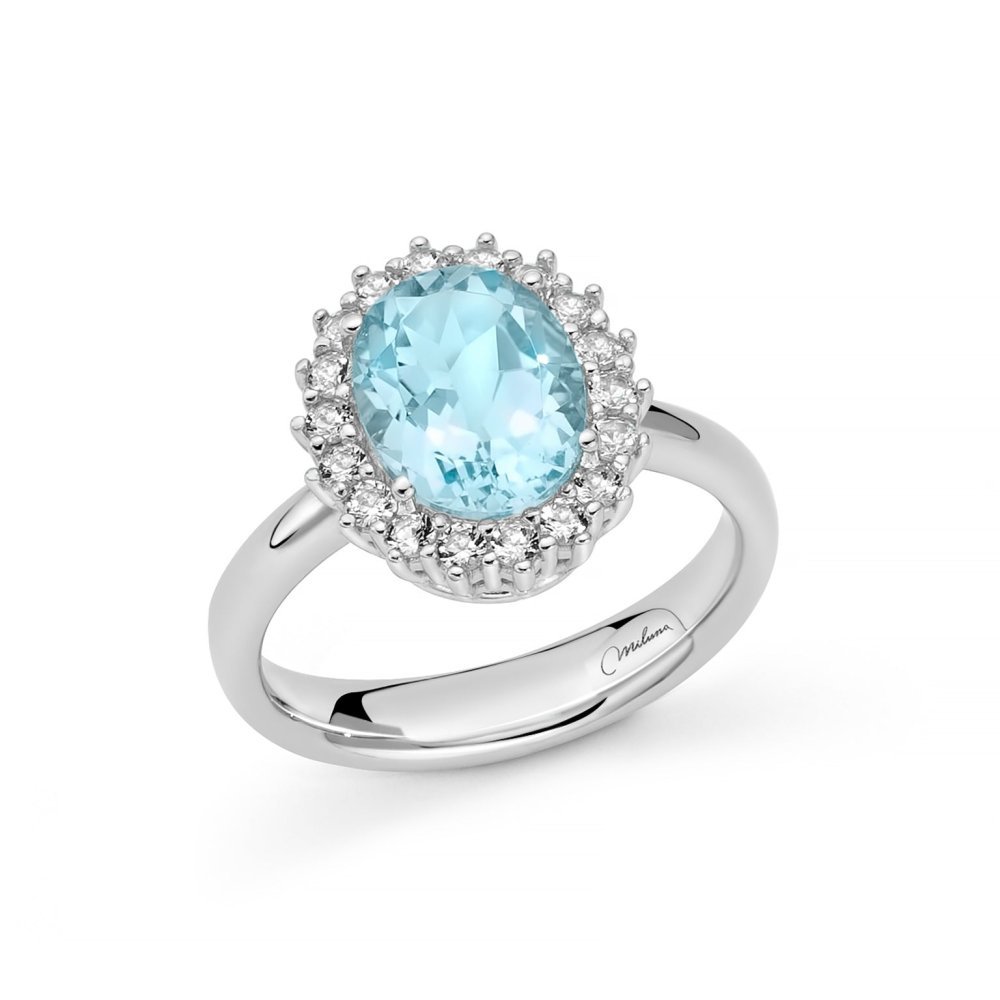 Miluna - Anello Gemma Del Cielo - Argento 925