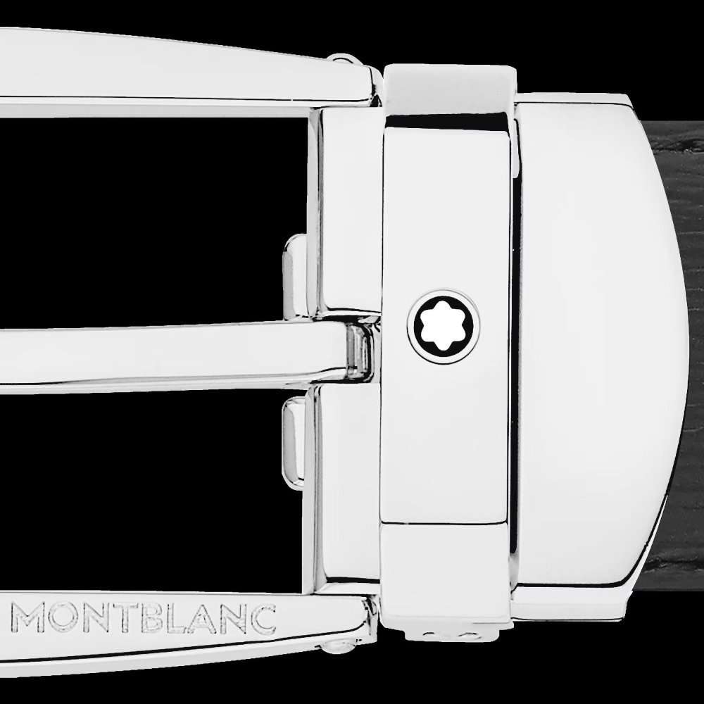 Montblanc - Cintura Pelle Nera - 30 Mm