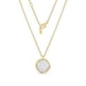 Sogni - Collana Disco - Argento Dorato - Zirconi