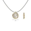 Sogni - Collana Disco - Argento Dorato - Zirconi