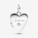Charm Pendente Cuore Apribile da incidere
