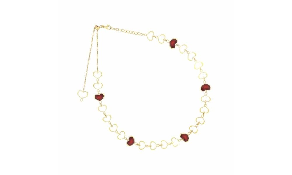 Maman Et Sophie - Girocollo Chocker - Smalto Bordeaux