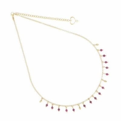 Maman Et Sophie - Girocollo Rubini - Argento 925