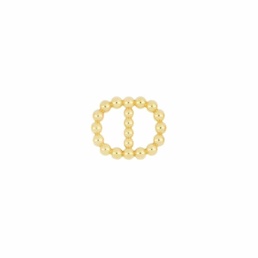 Maman Et Sophie - Fibbia Ovale - Argento 925 - Oro Giallo