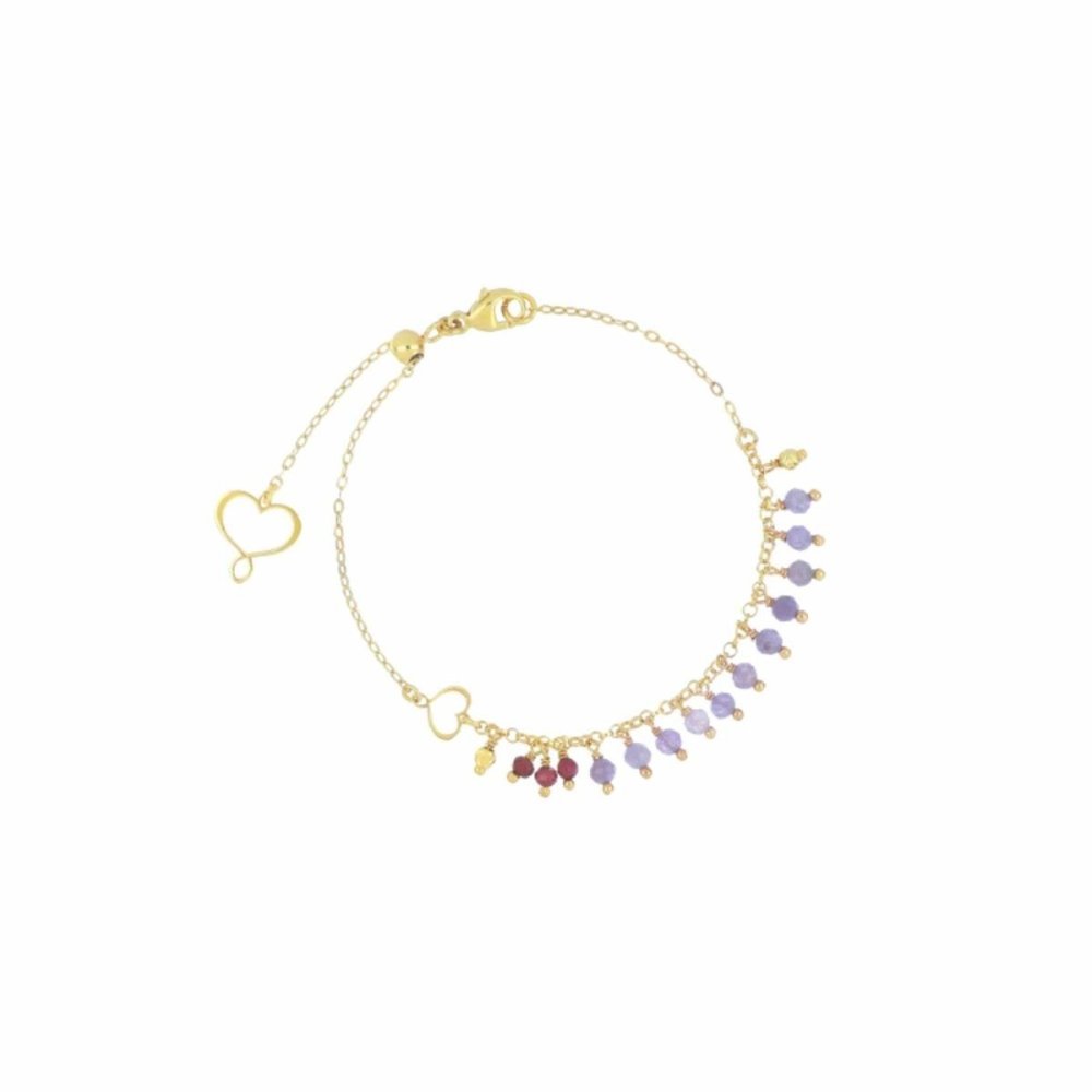 Maman Et Sophie - Bracciale Frange - Tanzanite - Granato