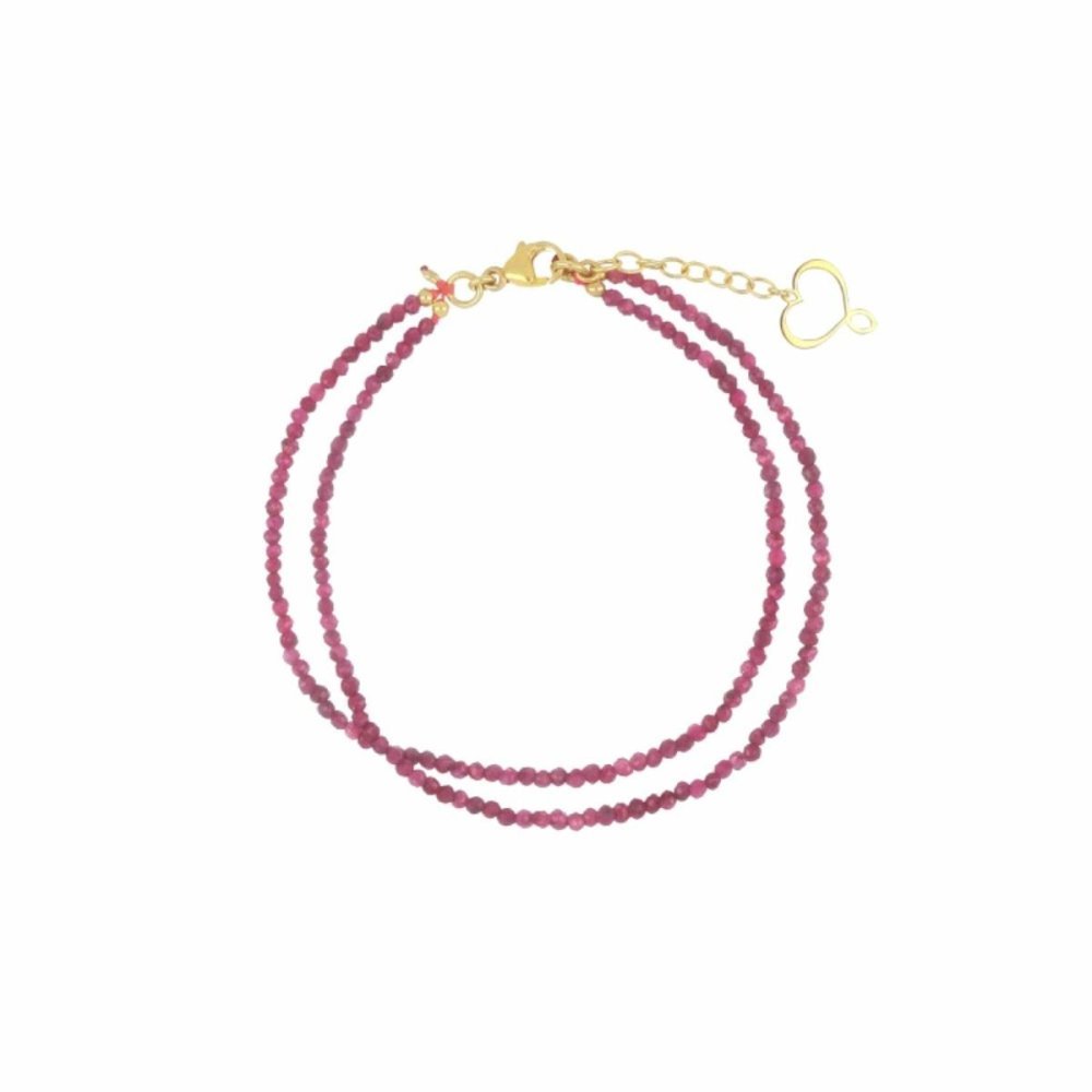 Maman Et Sophie - Bracciale Pentagramma - Rubino