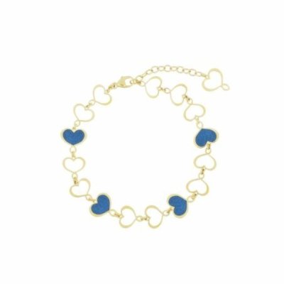 Maman Et Sophie - Bracciale Smalto Blu - Argento 925