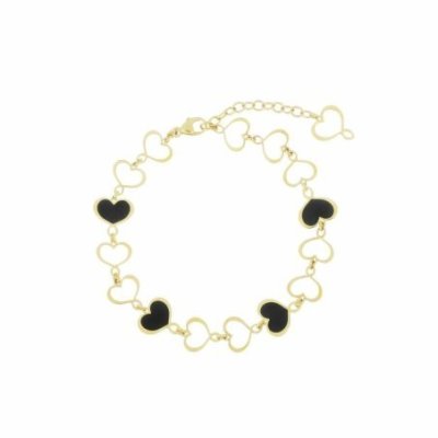 Maman Et Sophie - Bracciale Smalto Nero - Argento 925
