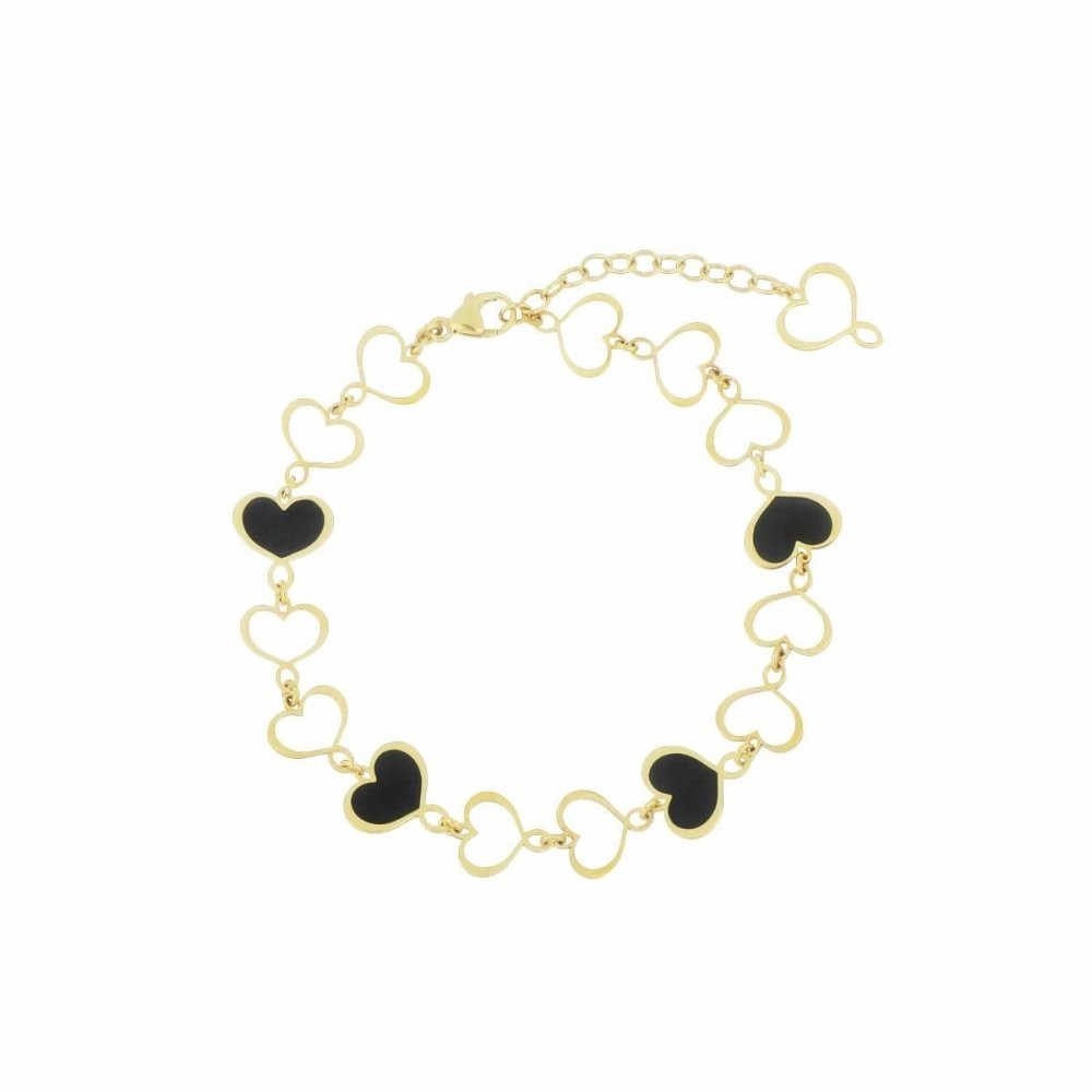 Maman Et Sophie - Bracciale Smalto Nero - Argento 925