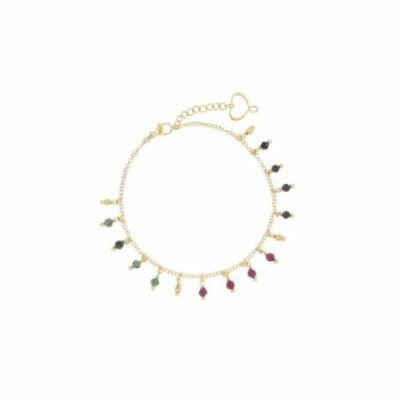 Maman Et Sophie - Bracciale Frange - Rubino, Zaffiro