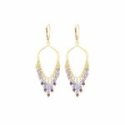 Maman Et Sophie - Orecchini Frange - Tanzanite E Granato