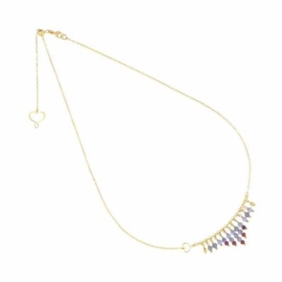 Maman Et Sophie - Girocollo Frange - Tanzanite, Granato