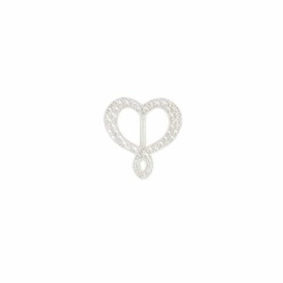 Maman Et Sophie - Fibbia Cuore - Argento 925 - Nastri
