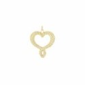 Maman Et Sophie - Cuore Tramato - Argento 925 - Oro Maman Et Sophie - Cuore Tramato - Argento 925 - Oro