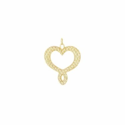 Maman Et Sophie - Cuore Tramato - Argento 925 - Oro