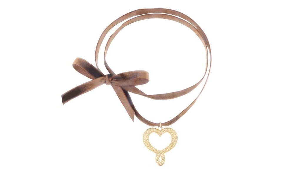 Maman Et Sophie - Cuore Tramato - Argento 925 - Oro Maman Et Sophie - Cuore Tramato - Argento 925 - Oro