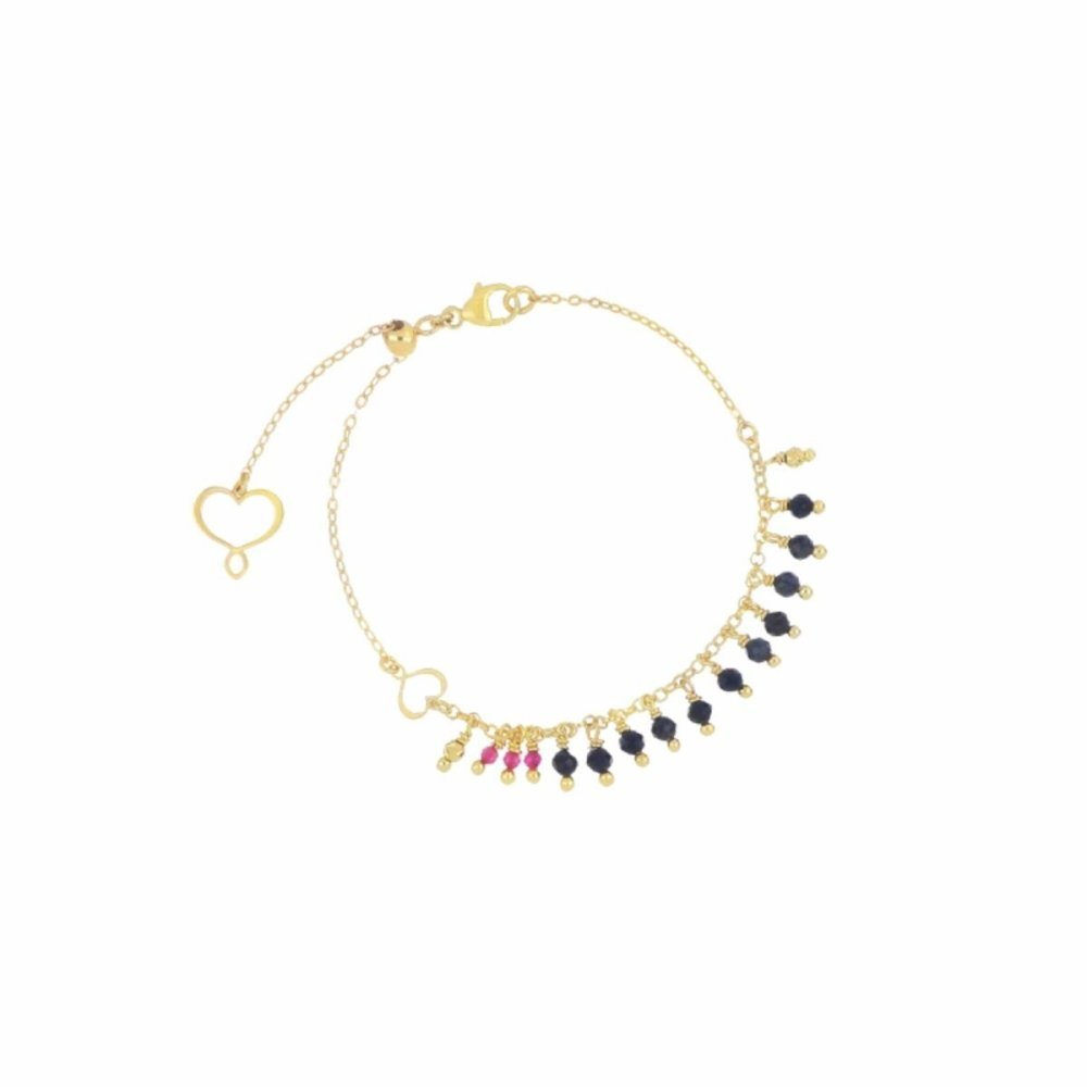Maman Et Sophie - Bracciale Frange - Zaffiro - Rubellite