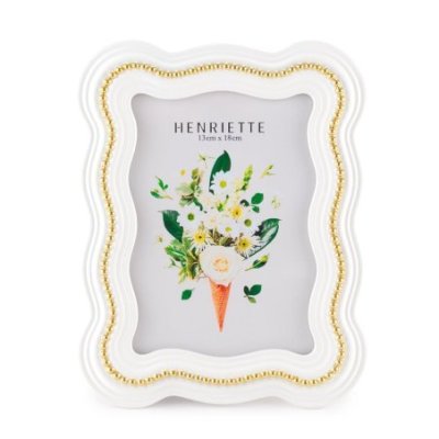 Henriette - Cornice Collier - Bianco/Oro - Ostuni